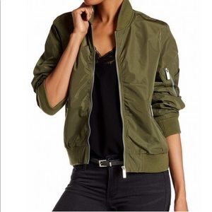 French Connection Women’s Green Bomber Jacket